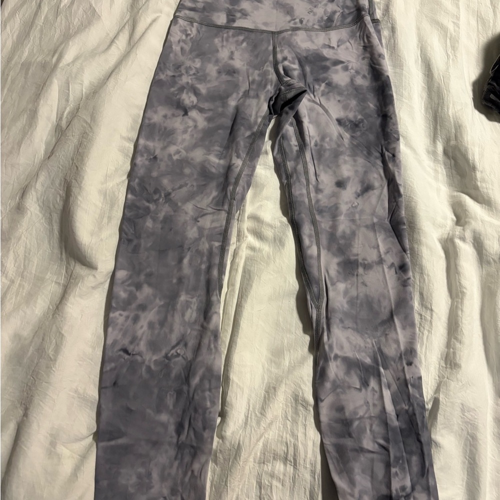 lululemon athletica Tie-Dye Gray Leggings